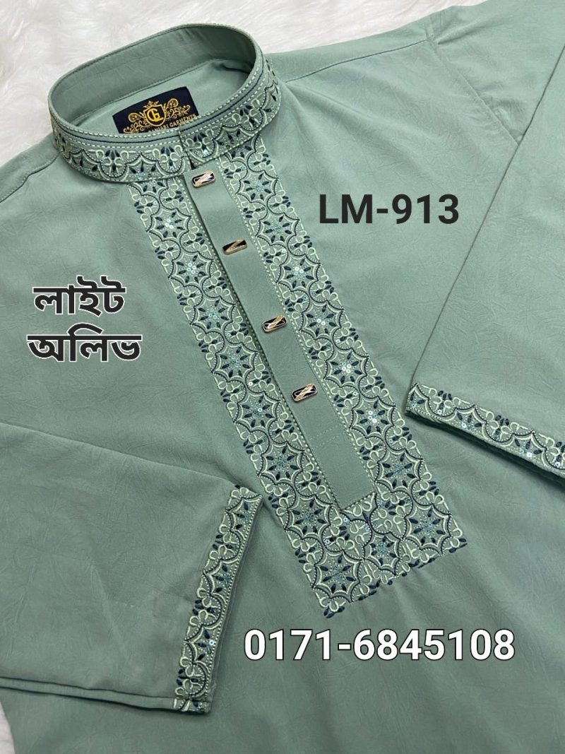 স্ট্রিচ কটন পাঞ্জাবি= LM-913