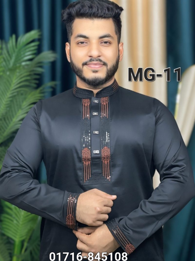 মাল্টি সিকোয়েন্স পাঞ্জাবি= MG-11 (কালো কালার)
